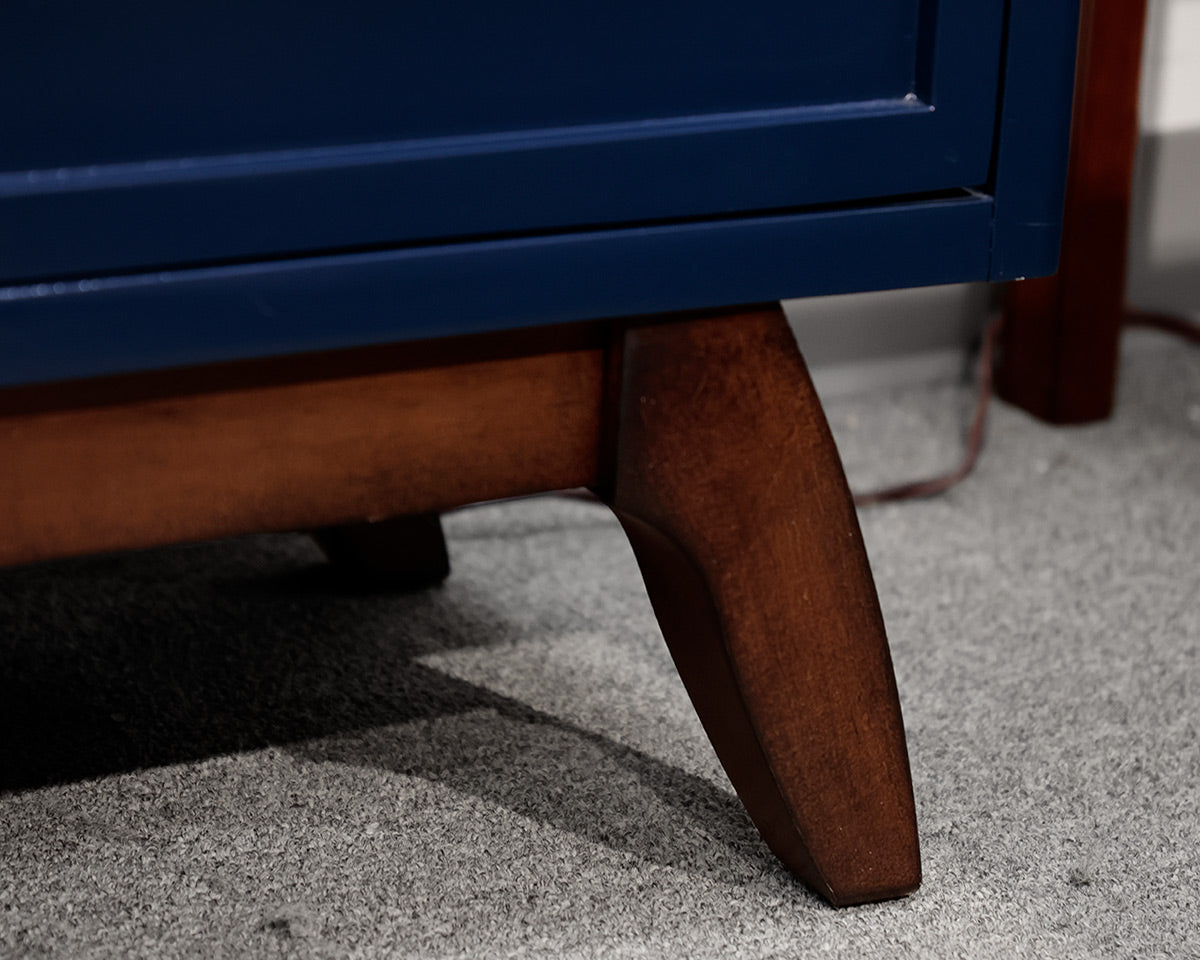 Navy Blue Two-Door Console