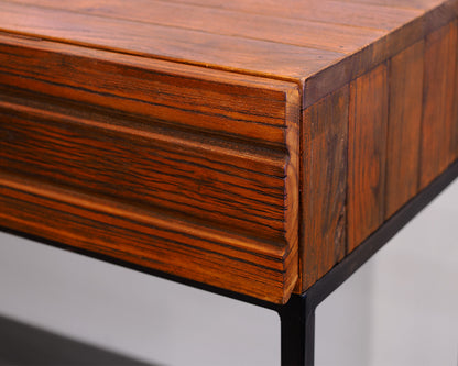 Two-Drawer Rustic Cherry Console Table