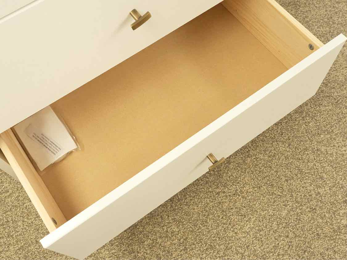 White Four Drawer Chest