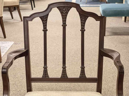 Grand Rapids Mahogany Wheatsheaf Back Arm Chair