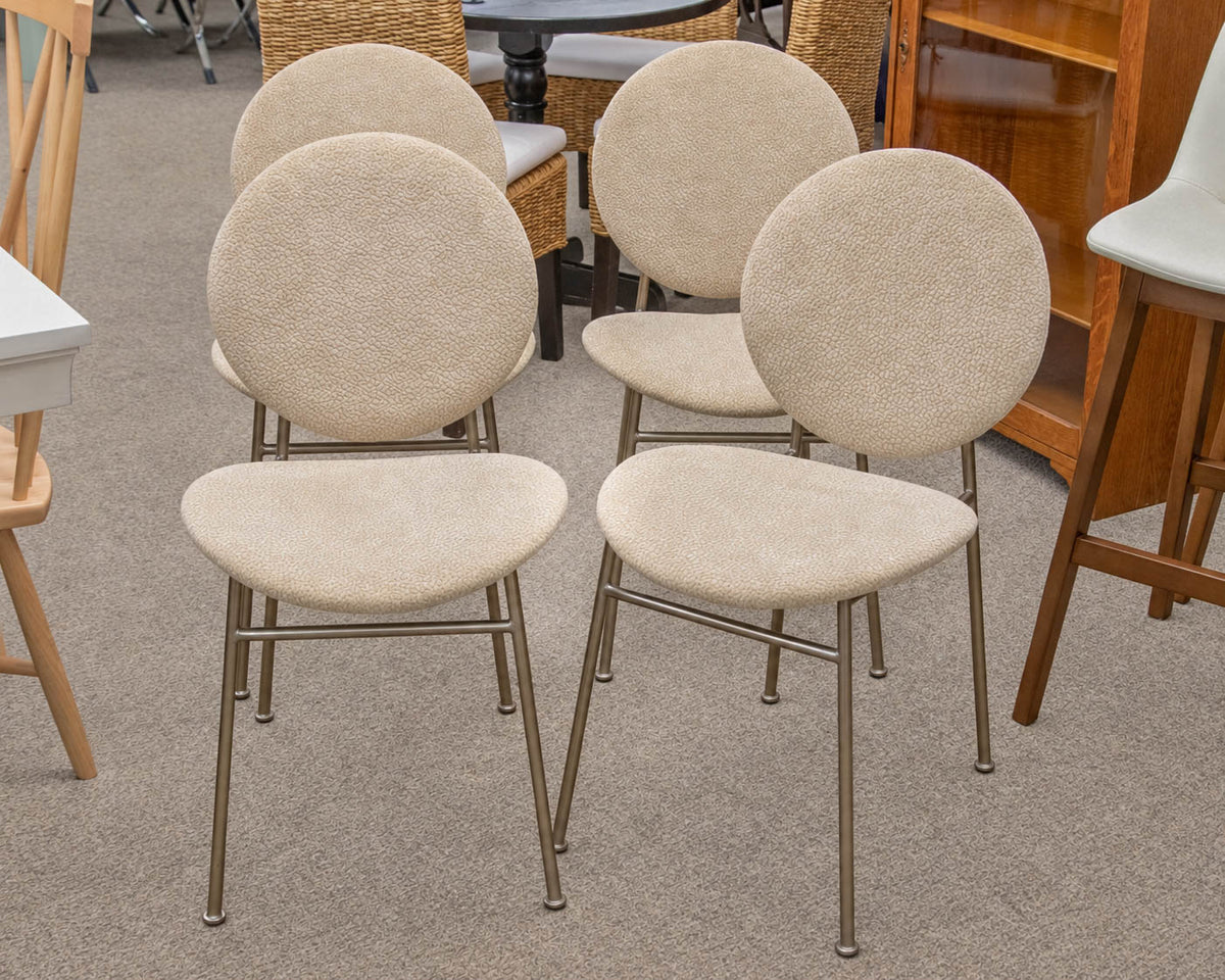Set of 4 West Elm 'Ingrid' Dining Chairs in Oatmeal