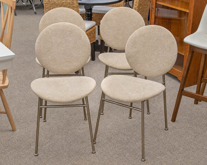 Set of 4 West Elm 'Ingrid' Dining Chairs in Oatmeal
