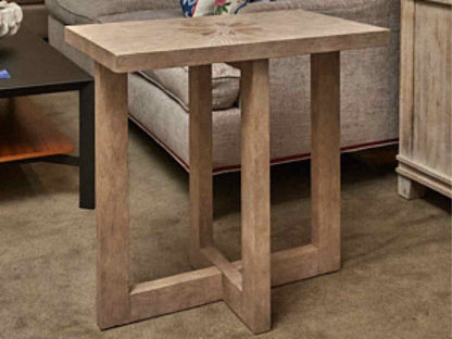 Basset Bleached Finish Side Table