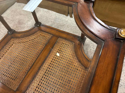 Cut Corner Glass Top Cocktail Table