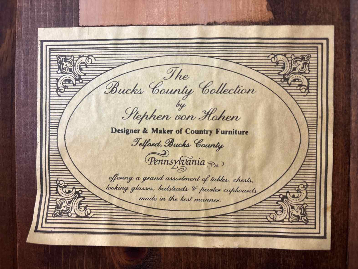 Stephen von Hohen 'Bucks County Collection' Display Cabinet