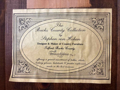 Stephen von Hohen 'Bucks County Collection' Display Cabinet
