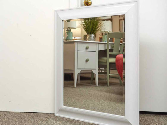 Mirror in White Poly Frame