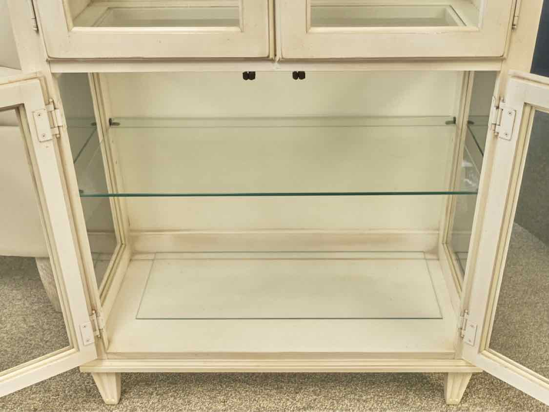 Ethan Allen 'Swedish Home' Cream Four Door Display Cabinet