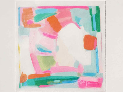 "Salt Air IV" Float Mount Giclee Print in High Gloss White Frame