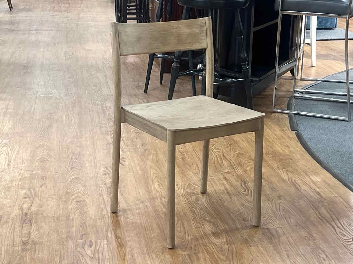 Williams Sonoma Marble Dining Table w/ 4 Washed Wood Chairs