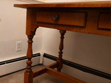 Eldred Wheeler Tiger Maple Breasdboard End  2 Drawer Desk