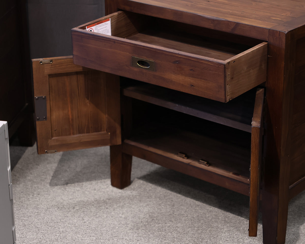 Dark Oak Distressed  Nightstand