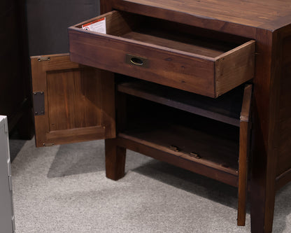 Dark Oak Distressed  Nightstand