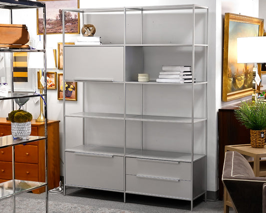 MDF Italia Metal Bookcase With Storage