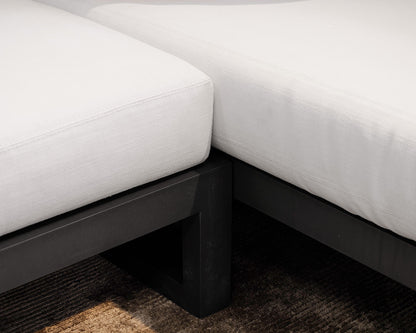 Restoration Hardware Aegean Aluminum Sectional and Table Set