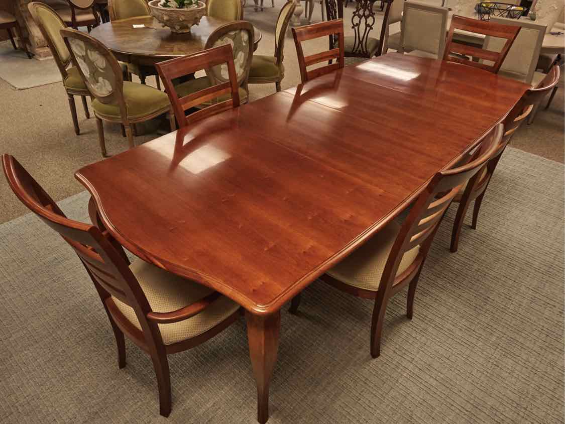 Stanley Expanding Dining Table & Set of 6 Chairs in Cherry
