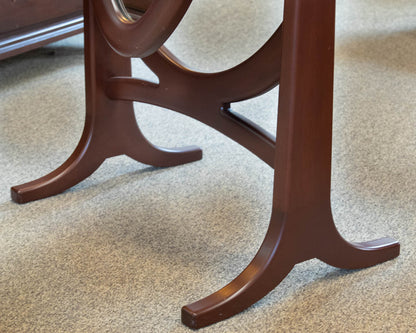 Dovetail Solid Maple Cheval Mirror in Dark Cherry Finish