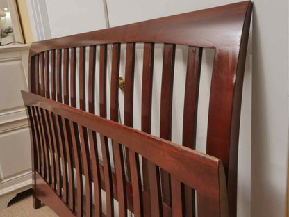 Kincaid Cherry Slegh  Slat Back Queen  Bed