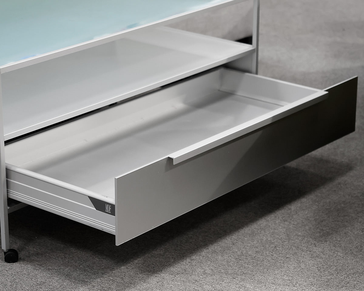 Frosted Glass Media Console