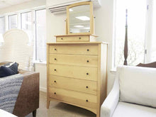 Pompanoosuc Mills Two Piece Six Drawer Cherry Chest and Mirror