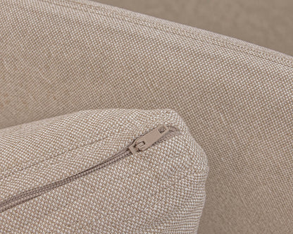 Pair of Lee Industries 'Natural Linen' Swivel Chairs