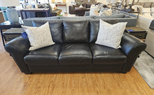 ItalSofa by Natuzzi Black Italian Leather Sofa