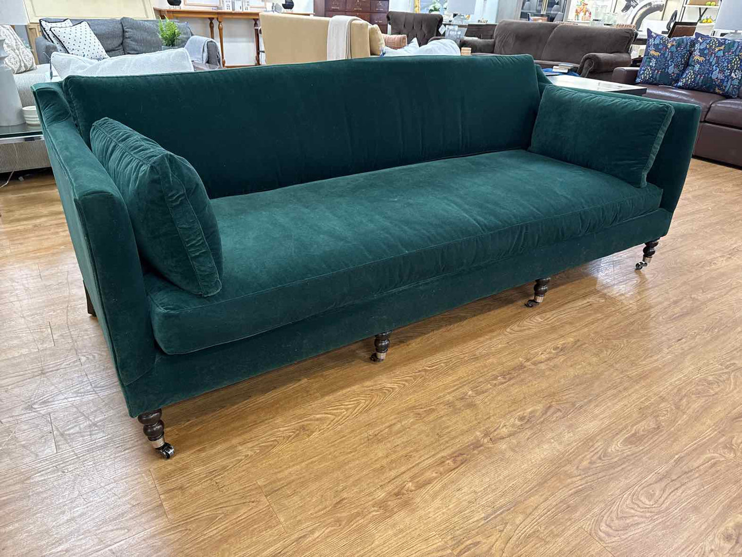 One King's Lane 'Margot' Velvet Sofa