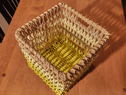 Multi Color Open Weave Basket