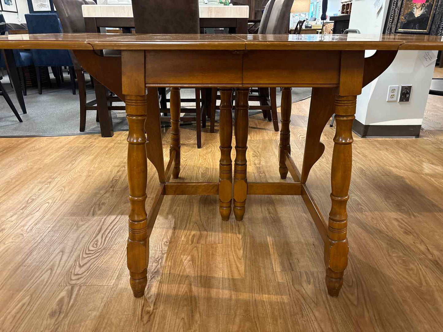 Walter of Wabash Colonial Maple Drop Leaf Dining Table