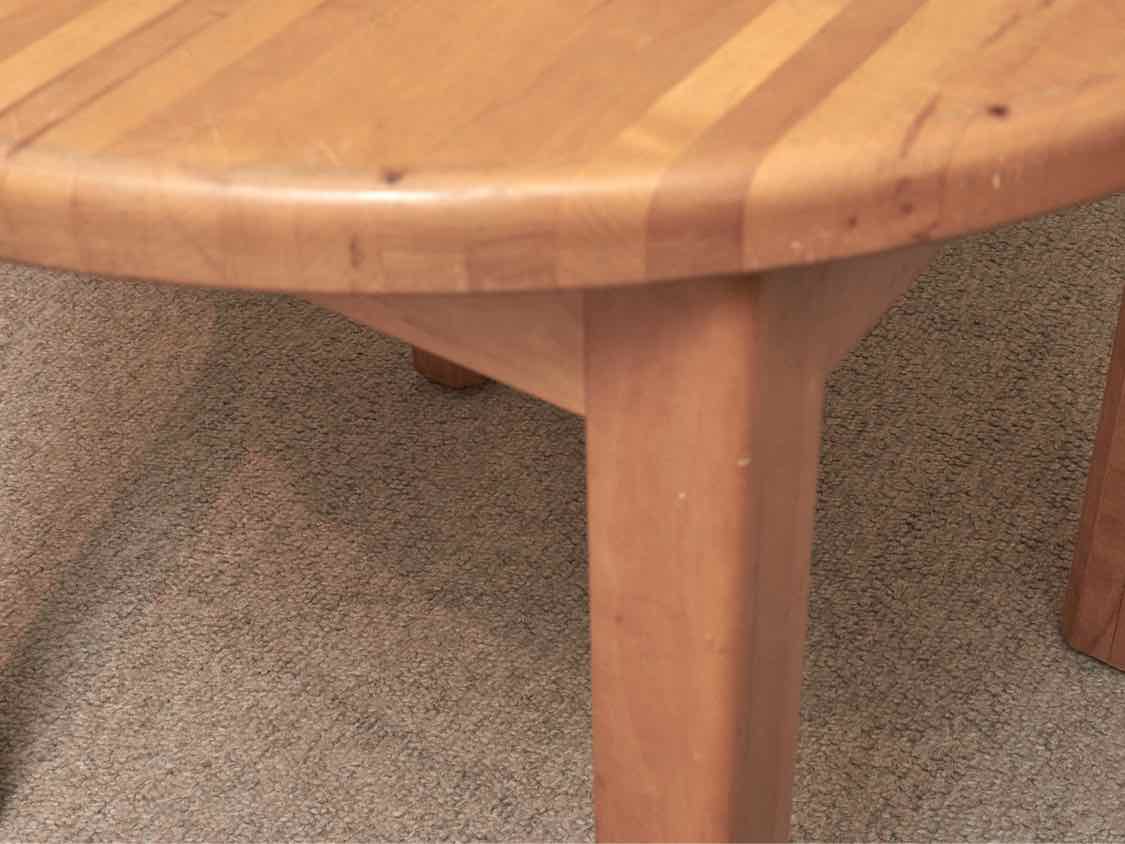 Butcher Block Round Dining Table