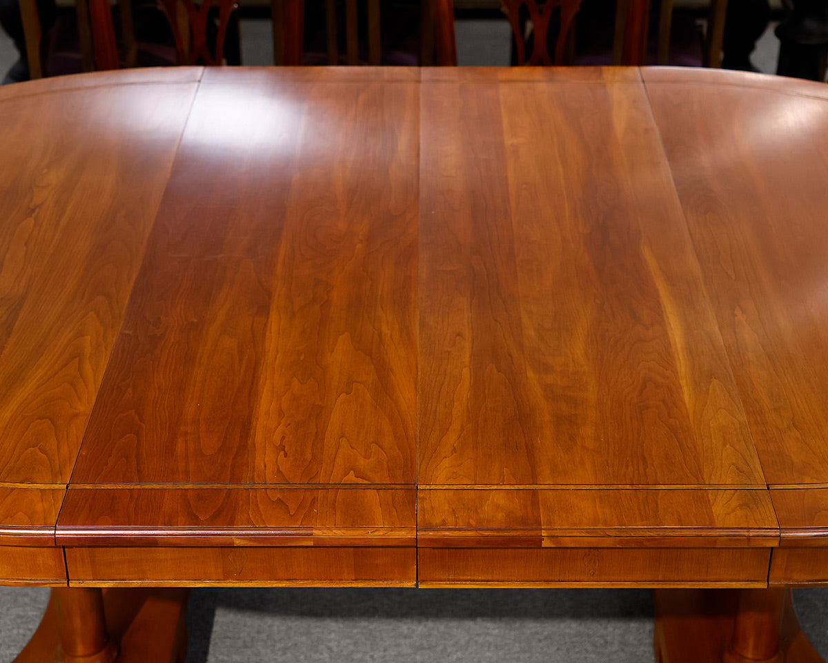 Stickley Round Inlaid Dining Table