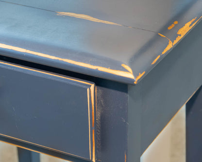 Cadet Blue Single Drawer Nightstand