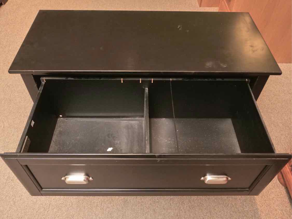 Thomasville  "Style @ Work" Black 2 Drawer Lateral File Cabinet
