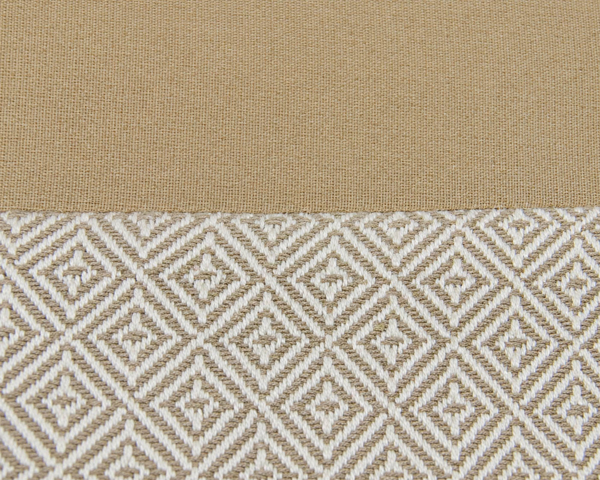 Rowe (2) Armchairs & Ottomon Set in Modern Beige and White