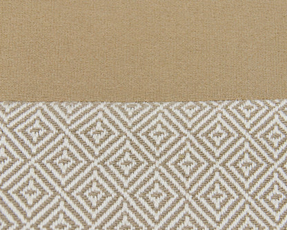 Rowe (2) Armchairs & Ottomon Set in Modern Beige and White