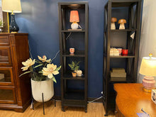 Black Distressed Etagere