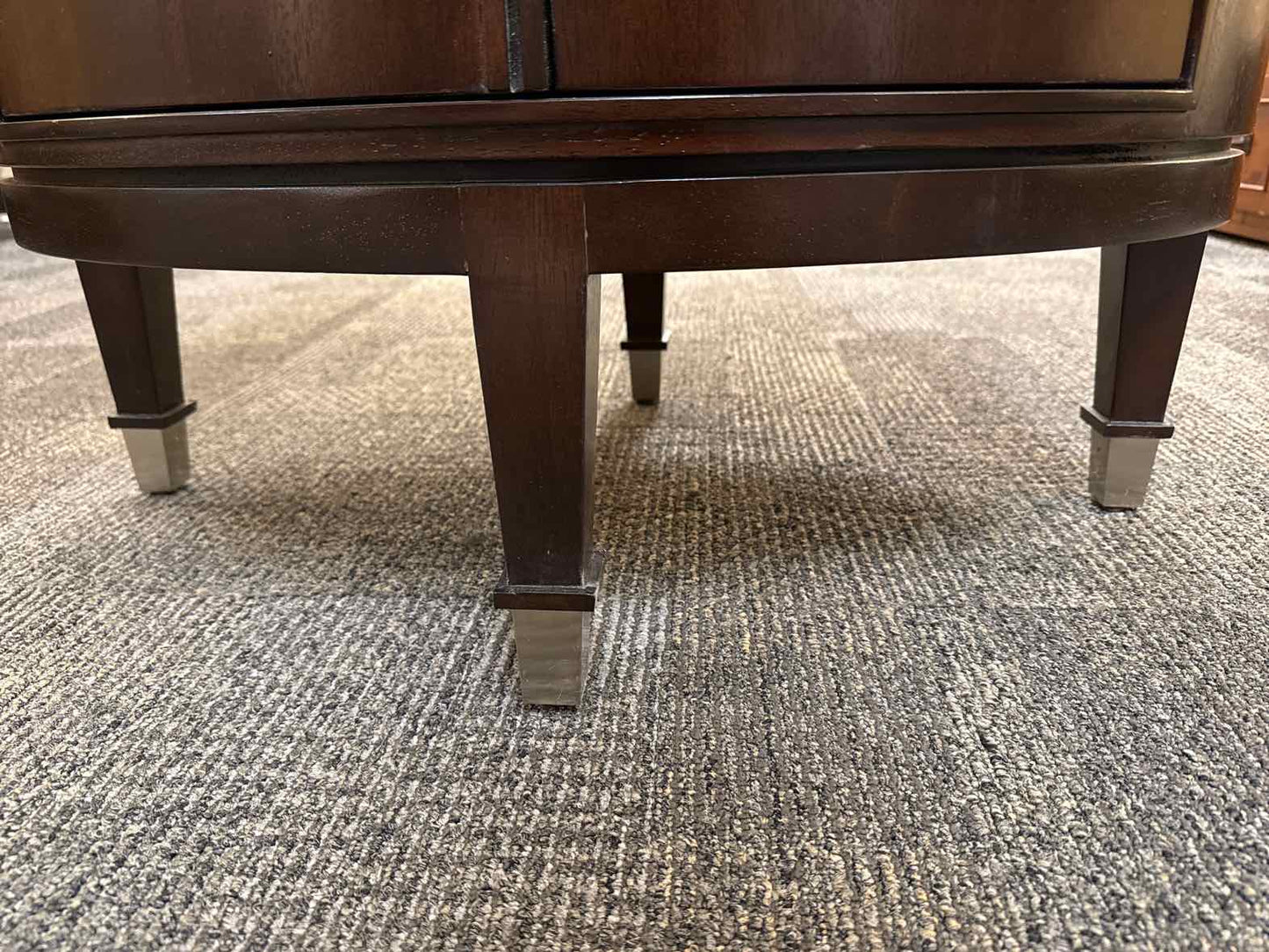 Vanguard Oval Side Table in Espresso