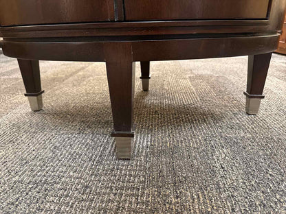 Vanguard Oval Side Table in Espresso