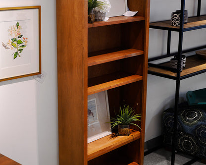 Cherry Adjustable Shelf Bookcase