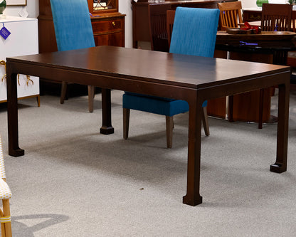 Rectangular Dark Walnut Dining Table
