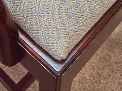 Baker Mahogany Chippendale Revival Arm Chair