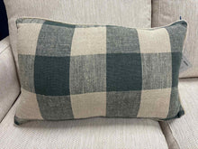 Haomy Buffalo Check Linen Lumbar Pillow