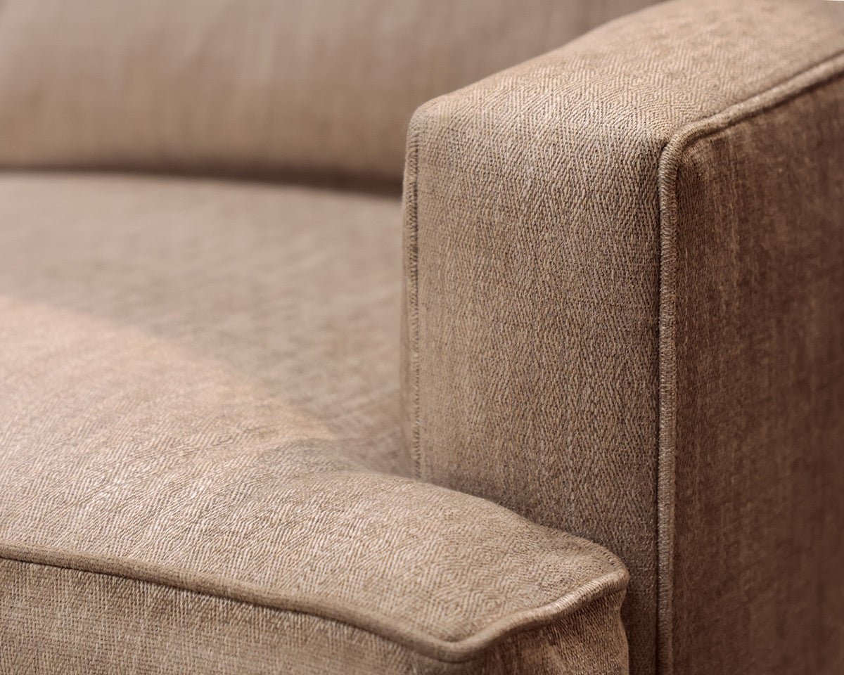 Century Furniture Three Cushion Gray Sofa