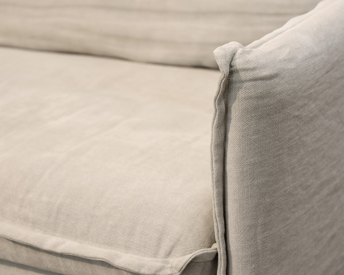 Neva L Shaped Linen Sectional
