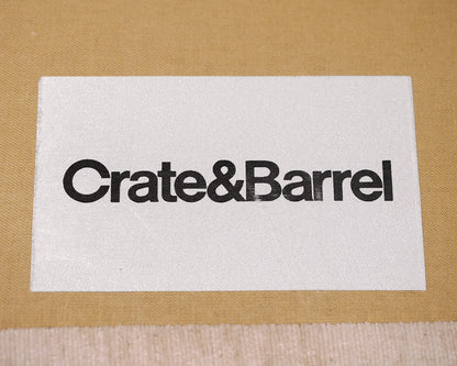 Crate & Barrel 3-Piece Sectional in a Beige Microfiber