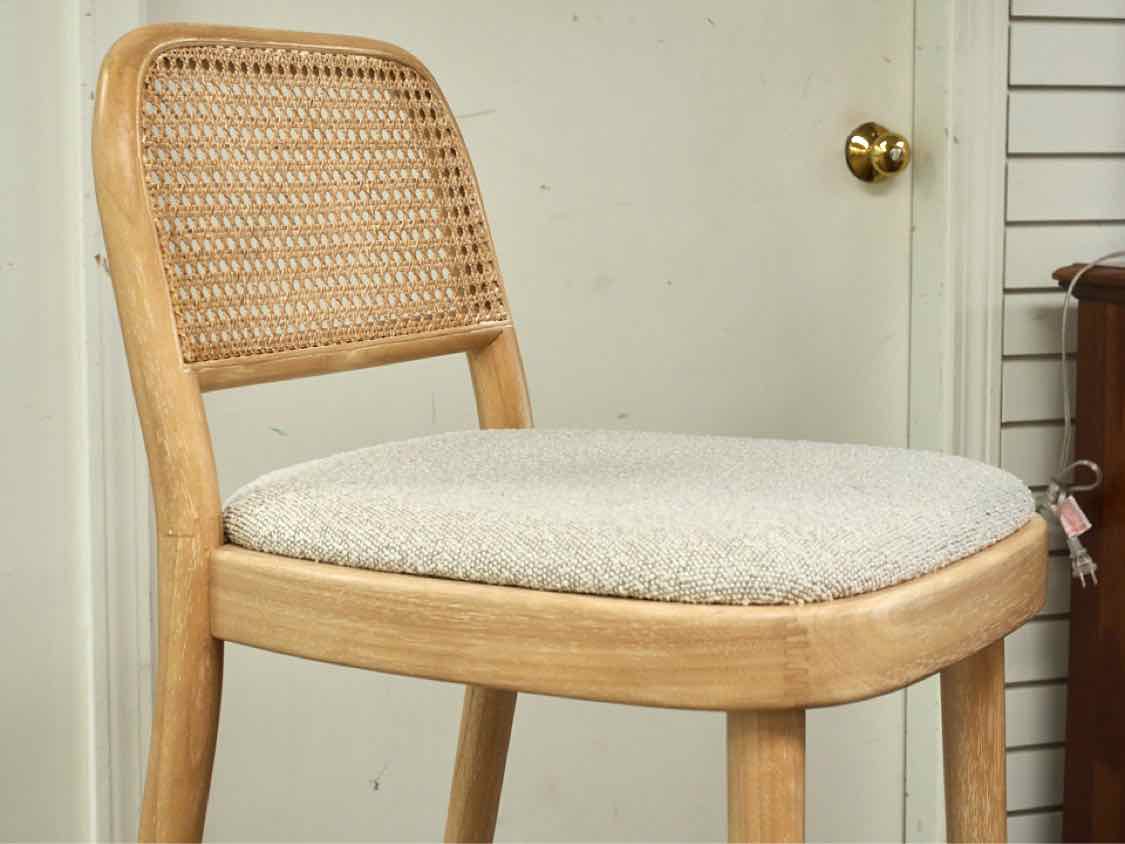 Castlery Pair of 'Edith' Cane Bar Stools
