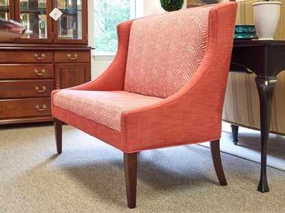 Vanguard Upholstered Banquette with Red Zebra Print