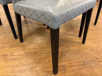 Crate & Barrel Set of 4 'Curran' Quilted Dining Chairs