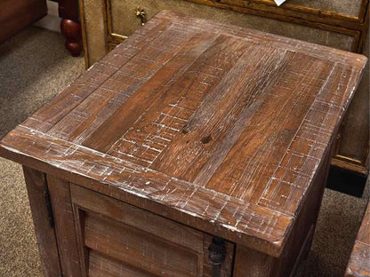 Pair of Rustic Driftwood Side Tables
