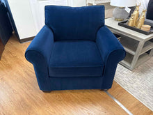 Pottery Barn Arm Chair in Navy Velvet